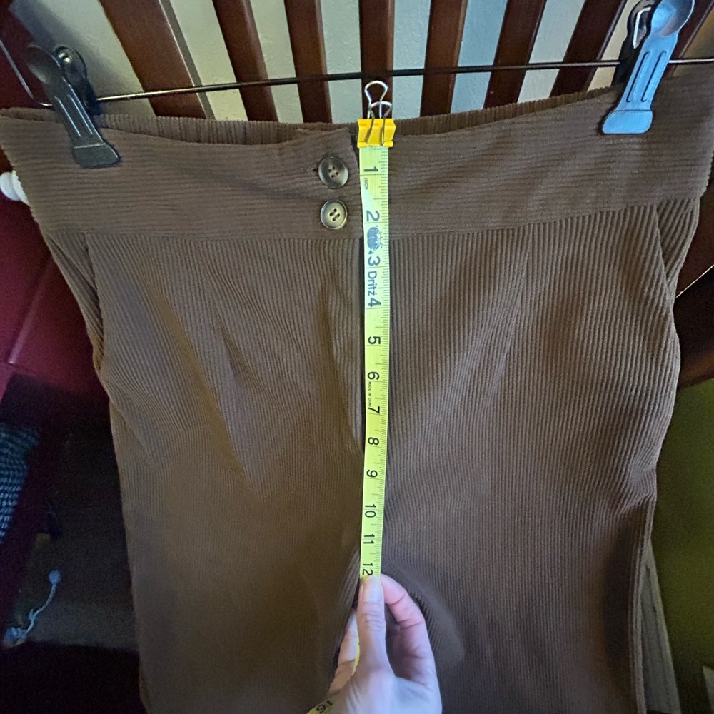 Wide Leg Corduroy Women's Pants - Picture 4 of 5
